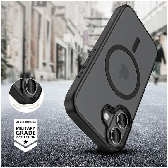 Калъф MagMat MagSafe за iPhone 17, Matte Black, Tech-Protect