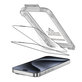 Закалено стъкло Quick Set+ 2-PACK за iPhone 15 Pro, черна, Tech-Protect