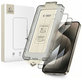 Закалено стъкло Quick Set+ 2-PACK за iPhone 15 Pro, черна, Tech-Protect