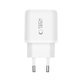Мрежово зарядно NCA20 2-PORT PD 20W / QC3.0, бяла, Tech-Protect