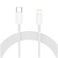 Мрежово зарядно NCA20 2-PORT PD 20W / QC3.0 + Lightning Cable, бяла, Tech-Protect