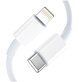 Мрежово зарядно NCA20 2-PORT PD 20W / QC3.0 + Lightning Cable, бяла, Tech-Protect