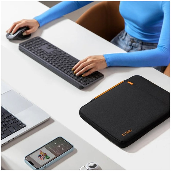 Калъф за лаптоп Defender Rs 13-14, черна, Tech-Protect