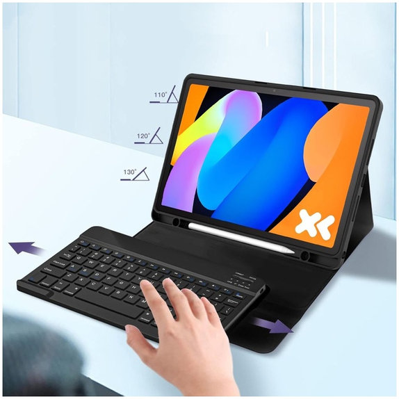 Калъф Sc Pen + Keyboard за Lenovo Idea Tab / K11 Gen 2 11.0 TB-336, черна, Tech-Protect