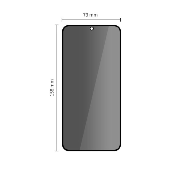 Privacy закалено стъкло Glass Spy+ 2-PACK за Samsung S25 FE, Tech-Protect