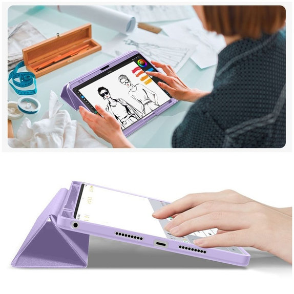 Калъф Sc Pen за Lenovo Idea Tab / K11 Gen 2 11.0 TB-336, лилава, Tech-Protect