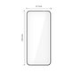 Закалено стъкло Glass Fit+ 2-PACK за Motorola Edge 50 Neo / 60 Neo, черна, Tech-Protect