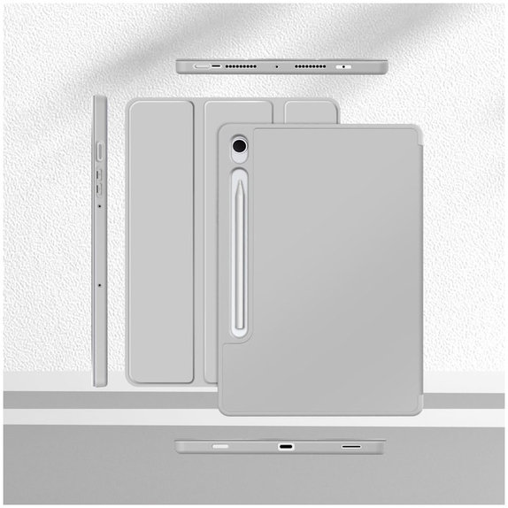 Калъф Sc Pen за Samsung Tab S9 11.0 / S9 FE / S10 FE / S10 Lite 10.9 X710 / X716B / X510 / X516B / X520 / X526 / X400 / X406B, сива, Tech-Protect