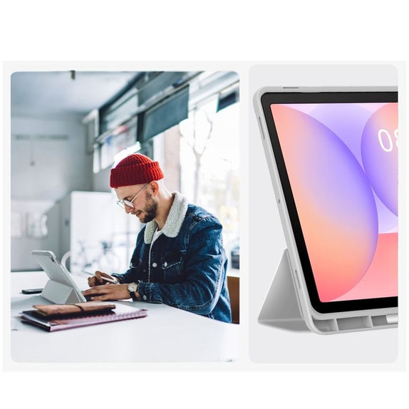 Калъф Sc Pen за Samsung Tab S9 11.0 / S9 FE / S10 FE / S10 Lite 10.9 X710 / X716B / X510 / X516B / X520 / X526 / X400 / X406B, сива, Tech-Protect