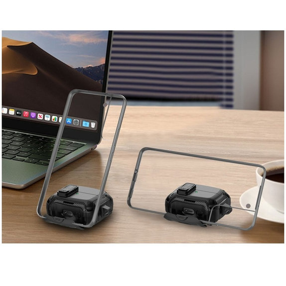 Калъф за слушалки Carbonox MagSafe за Samsung Buds 3 / 3 FE / 3 Pro, черна, Tech-Protect