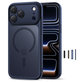 Калъф MagPeak MagSafe CC за iPhone 17 Pro, Matte Deep Blue, Tech-Protect