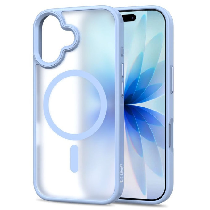 Калъф MagMat MagSafe за iPhone 17, Matte Mist Blue, Tech-Protect