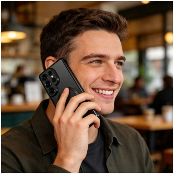 Калъф MagFlex MagSafe за Samsung S26 Ultra, Shiny Black, Tech-Protect