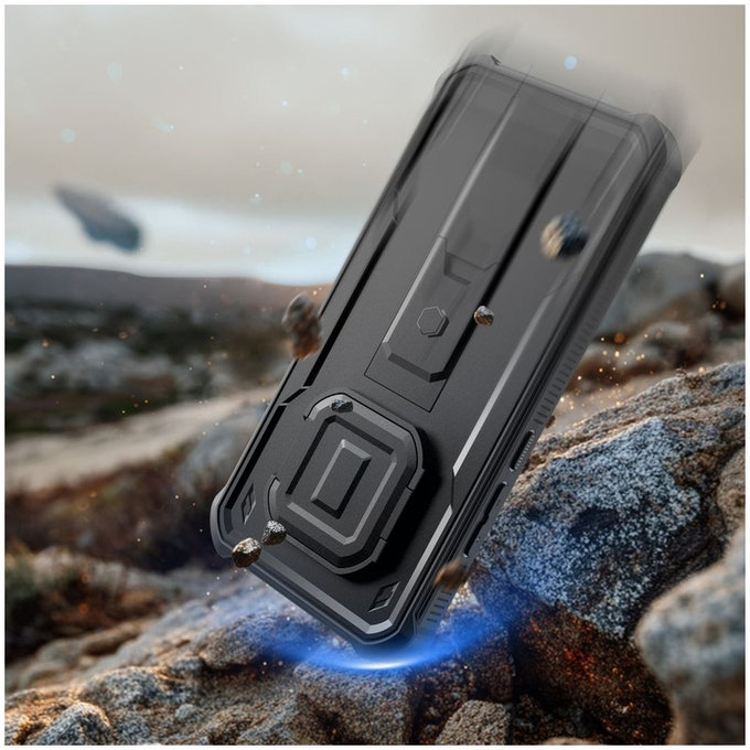 Калъф Kevlar Cam+ с 2 предни рамки за Xiaomi Redmi Note 15 Pro 5G, черен, Tech-Protect