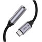 Адаптер Ultraboost USB-C To Mini Jack 3.5MM DAC, Iron Grey, Tech-Protect