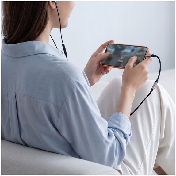 Адаптер Ultraboost USB-C To Mini Jack 3.5MM DAC, Iron Grey, Tech-Protect