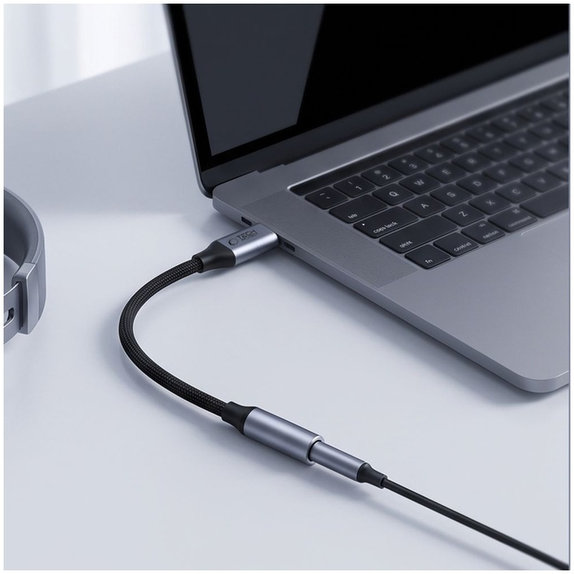 Адаптер Ultraboost USB-C To Mini Jack 3.5MM DAC, Iron Grey, Tech-Protect