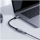 Адаптер Ultraboost USB-C To Mini Jack 3.5MM DAC, Iron Grey, Tech-Protect