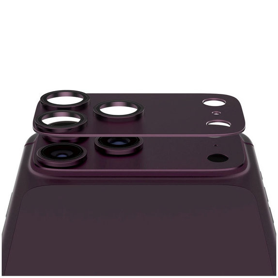 Протектор за обектив на задна камера Fender за iPhone 18 Pro, Dark Cherry, PanzerGlass