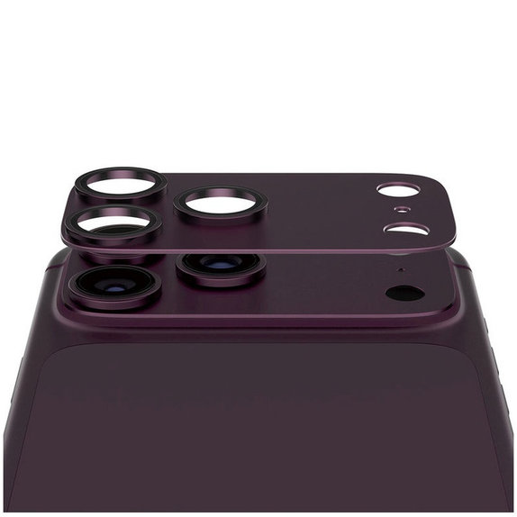Протектор за обектив на задна камера Fender за iPhone 18 Pro Max, Dark Cherry, PanzerGlass