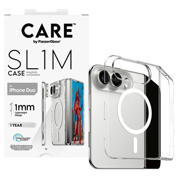 Калъф SL1M с MagSafe за iPhone Duo, Прозрачен, PanzerGlass