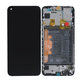 дисплей за Huawei P Smart (2019), P Smart Plus (2019), Тъчскрийн и рамка с батерия, 02352JEY, 02352JFA, Midnight Black, Genuine Service Pack