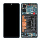 Дисплей с тъчскрийн, рамка и батерия за Huawei P30, 02352NLN, 02354HRH, 02354KUB, 02354HNJ, Aurora Blue, Genuine Service Pack