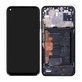дисплей за Huawei P40 lite, Тъчскрийн и рамка с батерия, 02353KFU, Midnight Black, Genuine Service Pack