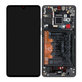 Дисплей за Huawei P30, Black, Тъчскрийн с рамка and Батерия, 02354HLT Genuine Service Pack