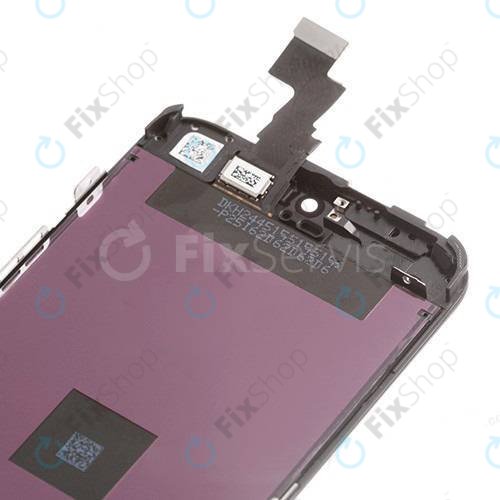 Дисплей за iPhone 5C, Black, Тъчскрийн с рамка