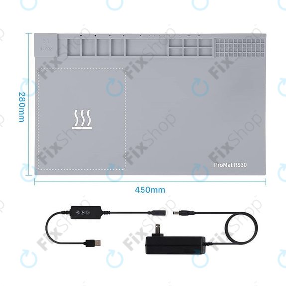 Нагревателна подложка - LCD екран сепаратор - 45 x 28 cm, Refox ProMat RS30