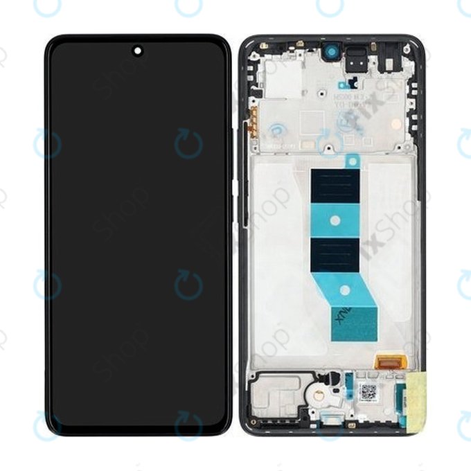 Дисплей за Xiaomi Redmi Note 14 5G 24094RAD4G, Midnight Black, Тъчскрийн с рамка, 56002000O1700 Genuine Service Pack