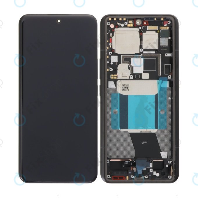 Дисплей OLED за Xiaomi 14 Ultra, Black, Тъчскрийн с рамка