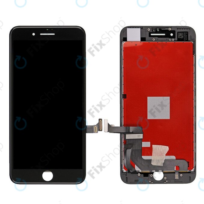 Дисплей за iPhone 7 Plus, Black, Тъчскрийн с рамка, Refurbished