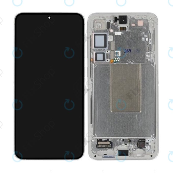 Дисплей OLED за Samsung S24 Plus S926B, Тъчскрийн и рамка, Marble Grey