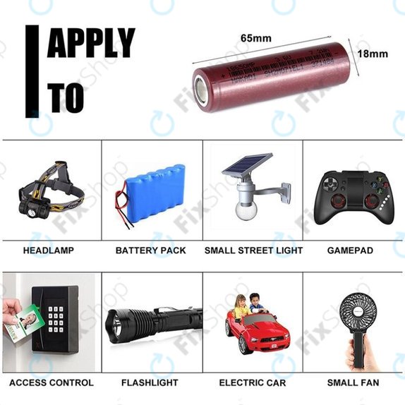 Акумулаторна литиево-йонна батерия 18650, 2000mAh, 3.6V