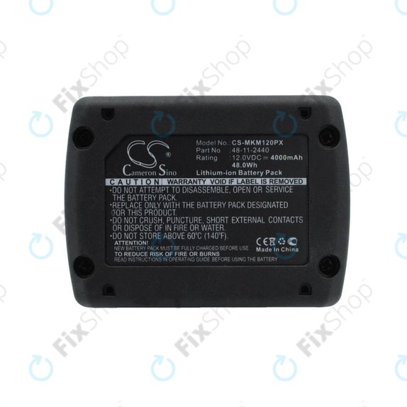 Батерия за Milwaukee M12 B4 Redlithium, 4000mAh, Li-Ion, 12V, 48-11-2440, HQ