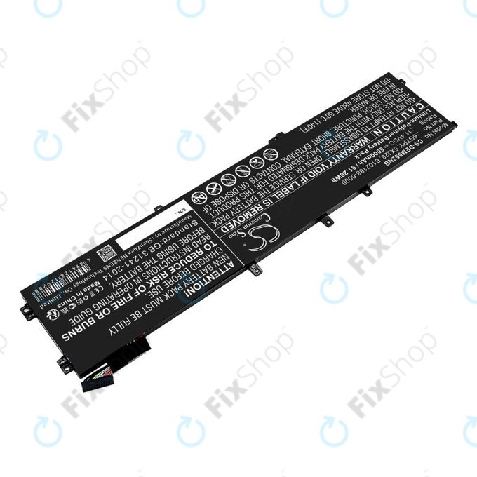 Батерия за Dell XPS 15, Dell Precision 9560, 9570, 8000mAh, Li-Pol, 11.4V, 6GTPY, HQ