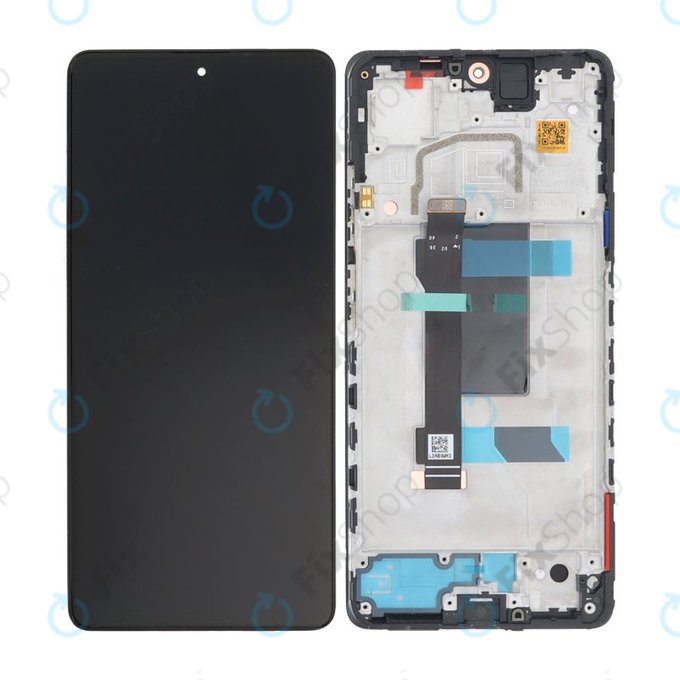 дисплей за Xiaomi Poco X5 Pro, Тъчскрийн и рамка, Astral Black, TFT