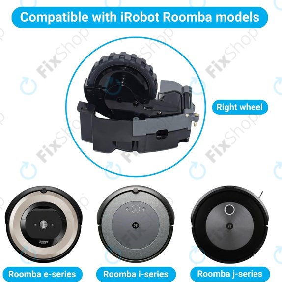 Колело с мотор за iRobot Roomba e-series, i-series, j-series, ляв, Left