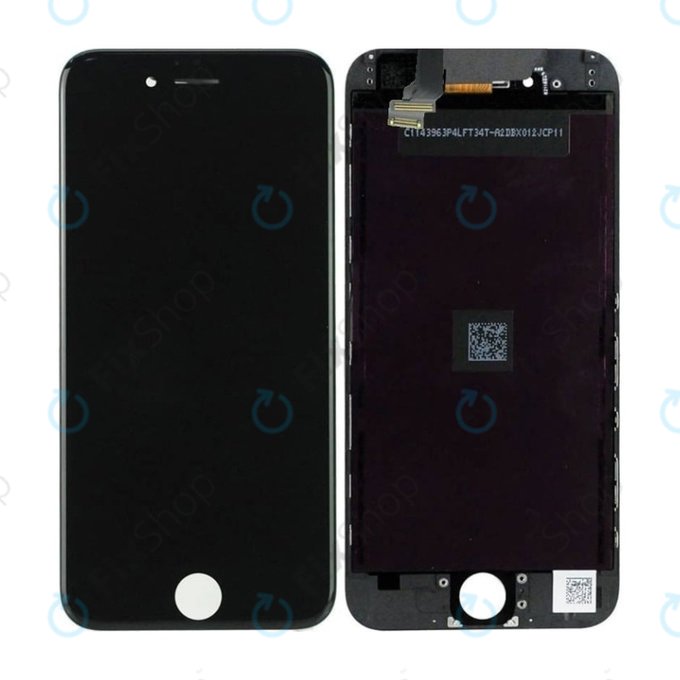 Дисплей In-Cell за iPhone 6, Black, Тъчскрийн с рамка, FixPremium