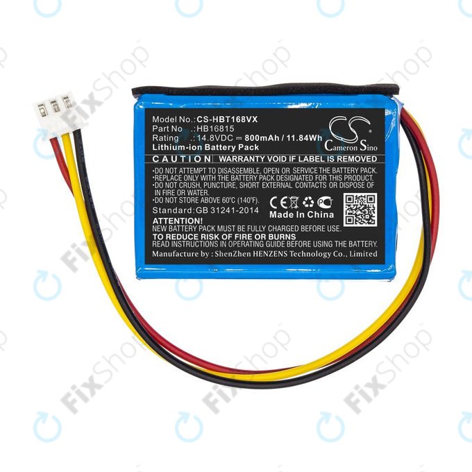 Батерия за Hobot 168, 188, 198, 268, 288, 298, 368, 388, 800mAh, Li-Ion, 14.8V, HB16815, HQ
