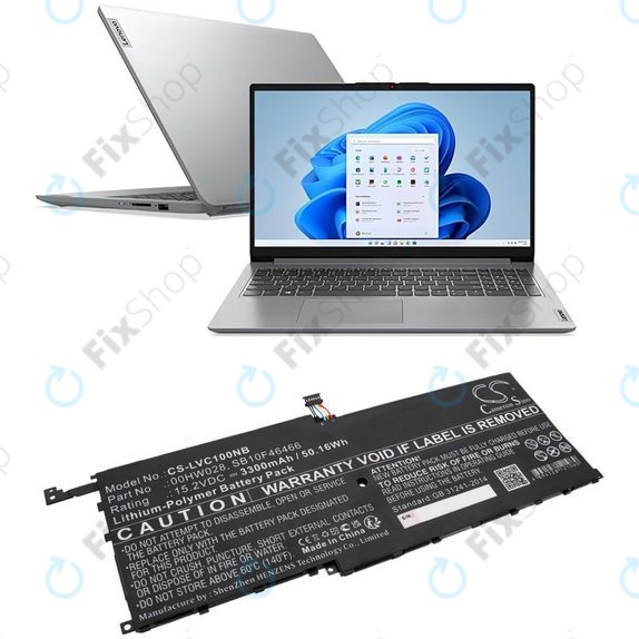 Батерия за Lenovo X1, 3300mAh, Li-Pol, 15.2V, 00HW028, HQ