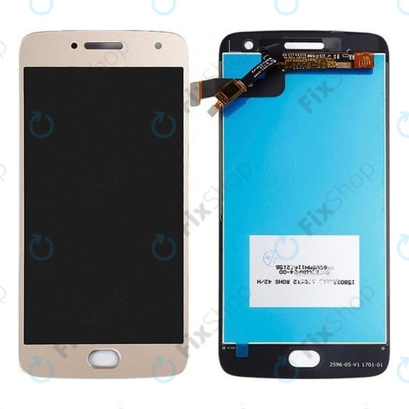 дисплей за Motorola Moto G5 Plus, Тъчскрийн без рамка, златен, Gold, TFT