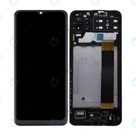 дисплей за Samsung M13 M135F, Тъчскрийн и рамка, черен, Black, TFT