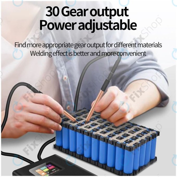 Преносима машина за точкова заварка с дисплей, 5000 mAh, Docreate SW