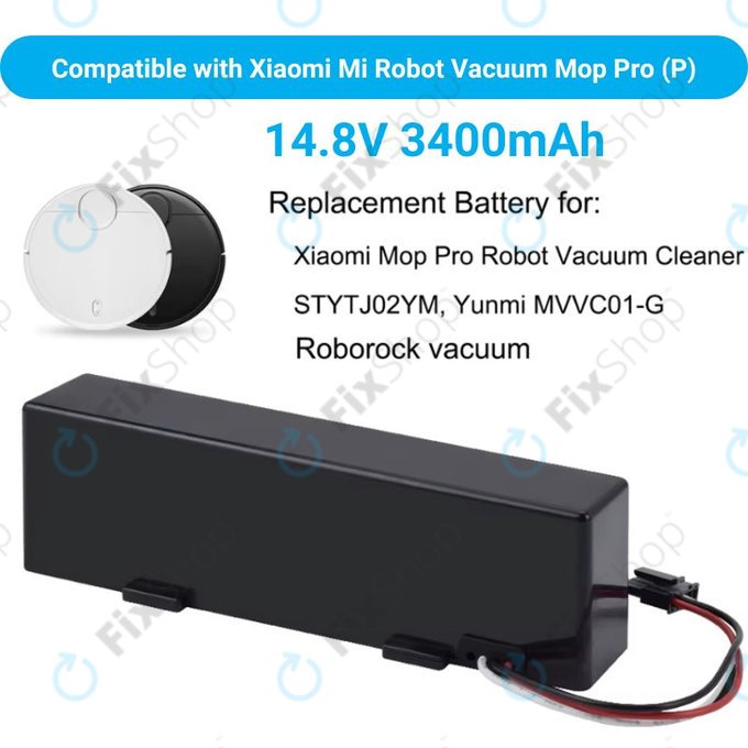 Батерия за Xiaomi Mi Robot Vacuum Mop Pro (P), STYTJ02YM, Li-Ion 14.8V 3400mAh