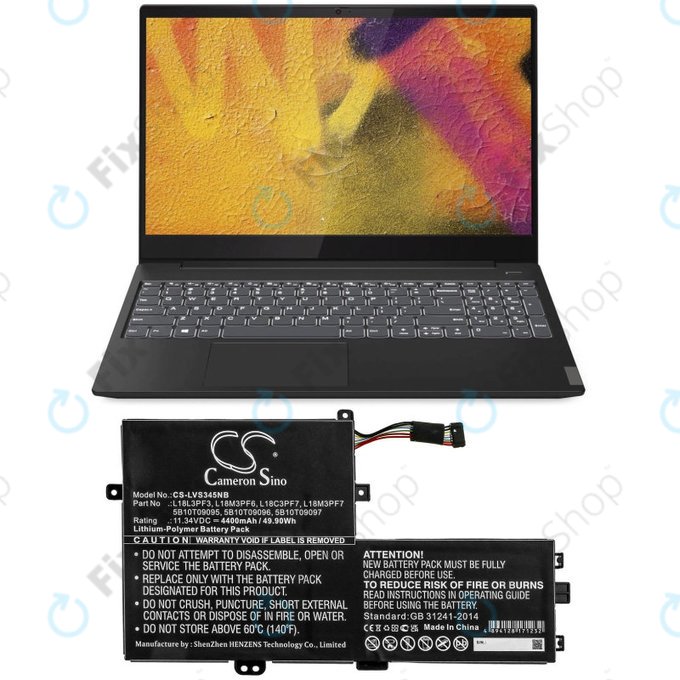 Батерия за Lenovo IdeaPad C340 14, 15, 4400mAh, Li-Pol, 11.34V, 5B10T09095, HQ