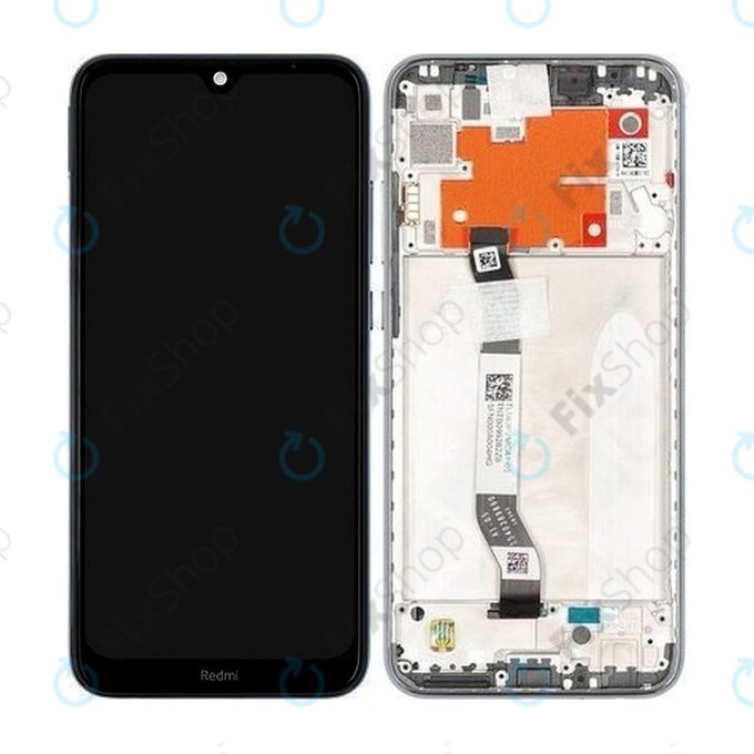 дисплей за Xiaomi Redmi Note 8T, Тъчскрийн и рамка, 5600040C3X00, Moonshadow Grey, Genuine Service Pack