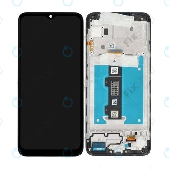 дисплей за Motorola Moto E20 XT2155-3, Тъчскрийн и рамка, TFT, 5D68C19457, Genuine Service Pack